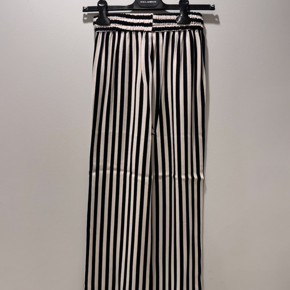 The reformation black and white stripe pant elastic waist size XS - Picture 8 of 12